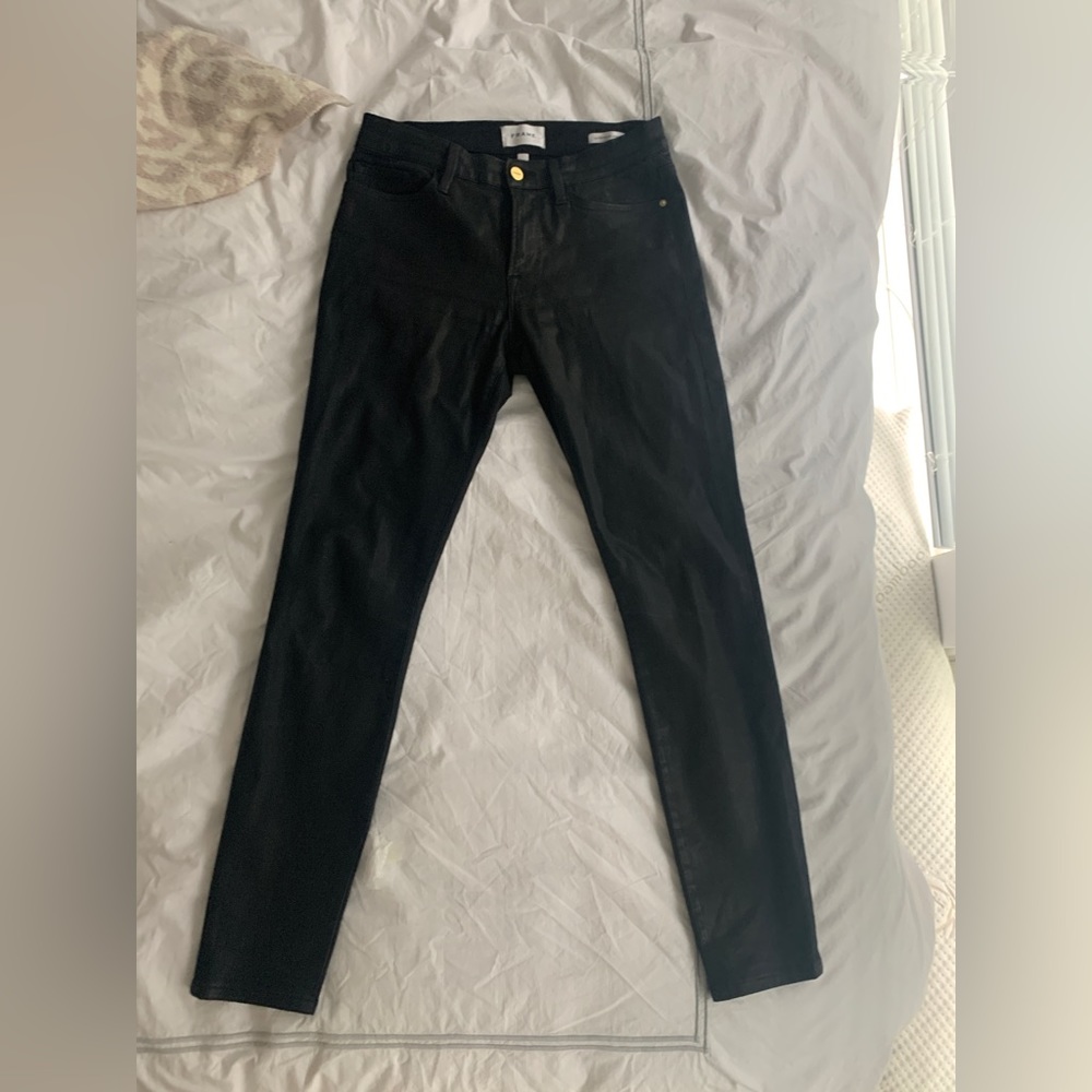 Frame coated skinny jeans